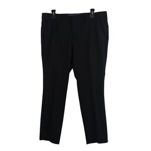 Egara Mens Black Dress Pants Size 33x30 Polyester Rayon Spandex‎ Flat Front